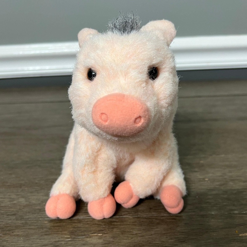 Vintage 1997 Gund Soho Babe The Pig Plush Stuffed Animal Toy Pink Movie Piglet